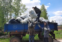 В Жуковском районе очистили от мусора уникальную природную территорию